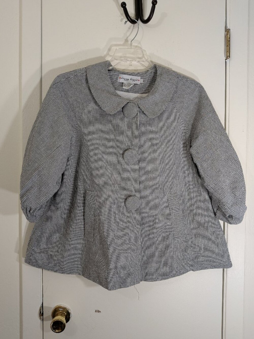 Dizzy Lizzie checkered jacket Vintage swing jacket